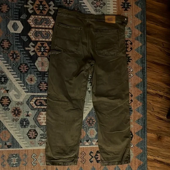 BDG Dark Olive Utility Pants - Picture 3 of 4